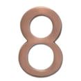 thumbnail image 1 of Architectural Mailboxes 3585AC-8 Solid Cast Brass 5 in. Antique Copper Floating House Number 8, 1 of 7