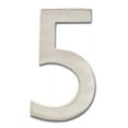 thumbnail image 1 of Architectural Mailboxes 3585SN-5 Solid Cast Brass 5 in. Satin Nickel Floating House Number 5, 1 of 7