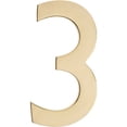 thumbnail image 1 of Architectural Mailboxes 4" Brass Floating House-Number 3, 1 of 10