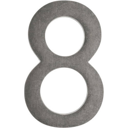 Architectural Mailboxes 4" Brass Floating House-Number 8