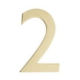 thumbnail image 1 of Architectural Mailboxes 4" Brass Floating House Number, Satin Nickel, 2, 1 of 10