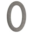 thumbnail image 1 of Architectural Mailboxes 4" Brass Floating House Number, Satin Nickel, 6, 1 of 10
