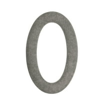 Architectural Mailboxes 5" Brass Floating House Number, Polished Brass, 0