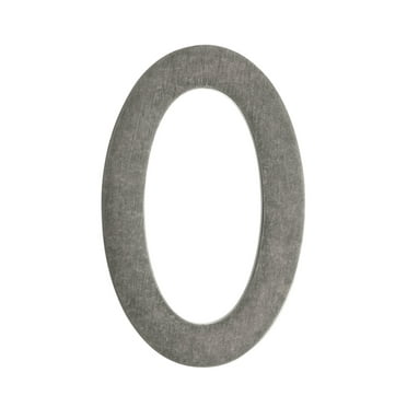 Architectural Mailboxes 5" Brass Floating House Number, Polished Brass, 0