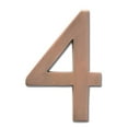 thumbnail image 1 of Architectural Mailboxes 5" Brass Floating House Number, Satin Nickel, 4, 1 of 7