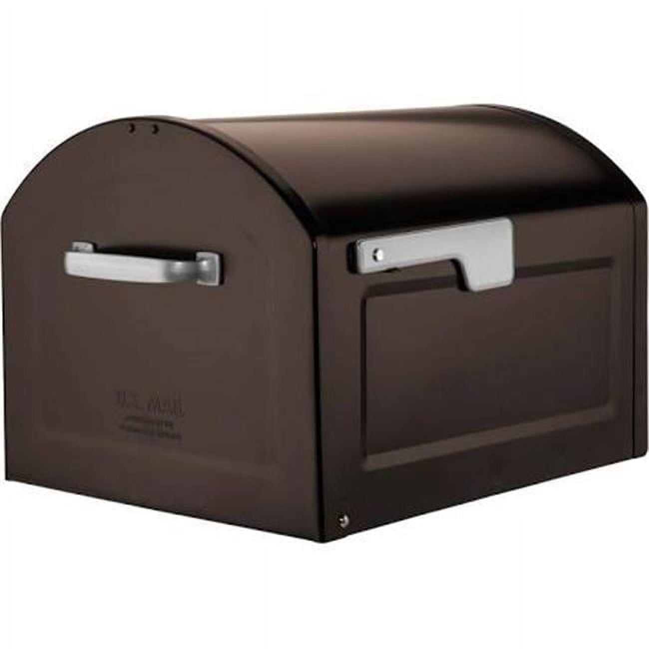Centennial Rubbed Bronze Extra Large Steel Post Mount Mailbox