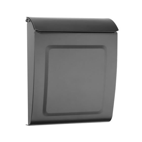Architectural Mailboxes Aspen Locking Wall Mount Mailbox, Graphite, Small