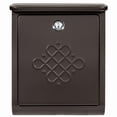 thumbnail image 1 of Architectural Mailboxes Bordeaux™ Locking, Wall-Mounted Mailbox for Outside, Decorative Metal Galvanized Steel Medium Mail box with Lock and Key Drop Box, Rubbed Bronze, 1 of 7