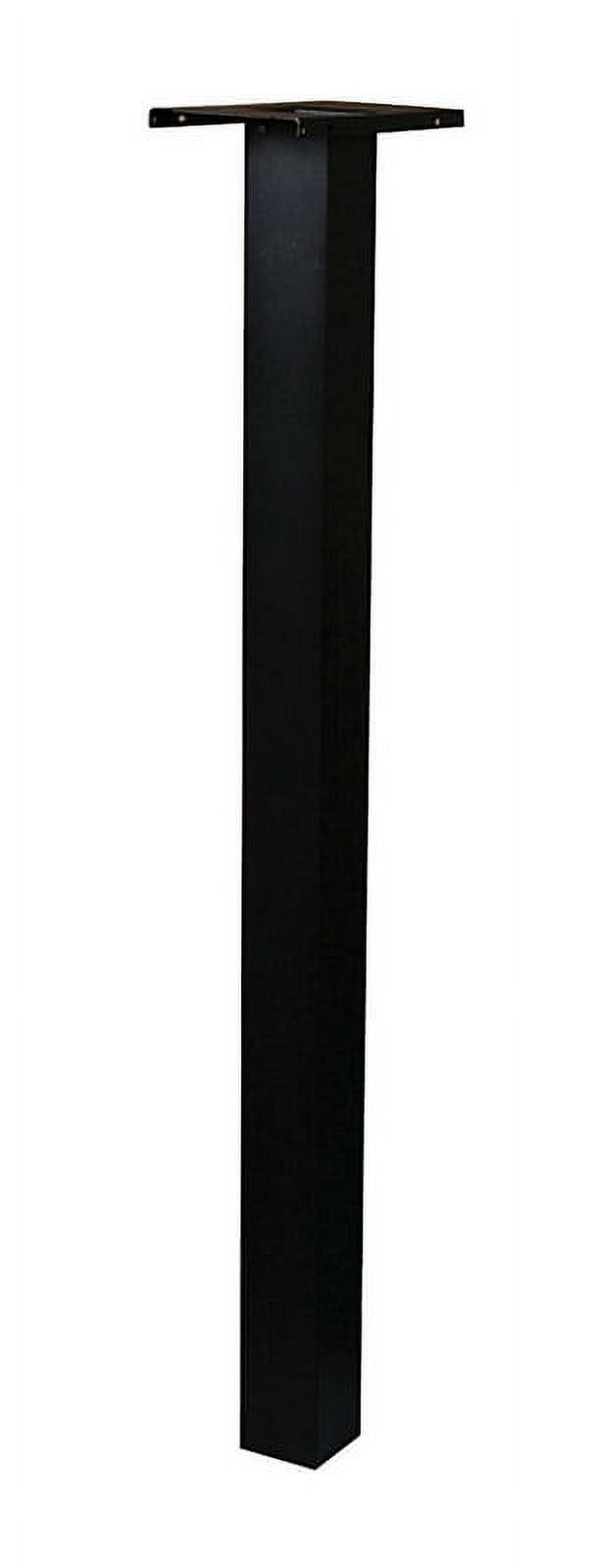 Brighton Black Aluminum Top Mount Mailbox Post, 51" Height