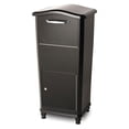 thumbnail image 1 of Architectural Mailboxes Elephantrunk® Package Delivery Box for Outside, Extra Large Lockable with Hopper Door, Heavy Duty Aluminum, Anti-Theft Baffle Porch Pirate Protection, Black, 1 of 9