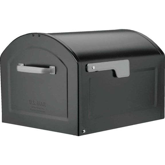 Architectural Mailboxes Centennial Post Mount Mailbox, Black, Extra Large
