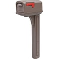 thumbnail image 1 of Architectural Mailboxes Classic Plastic Mailbox and Post Kit, GCL100MAM, Mocha, 1 of 13
