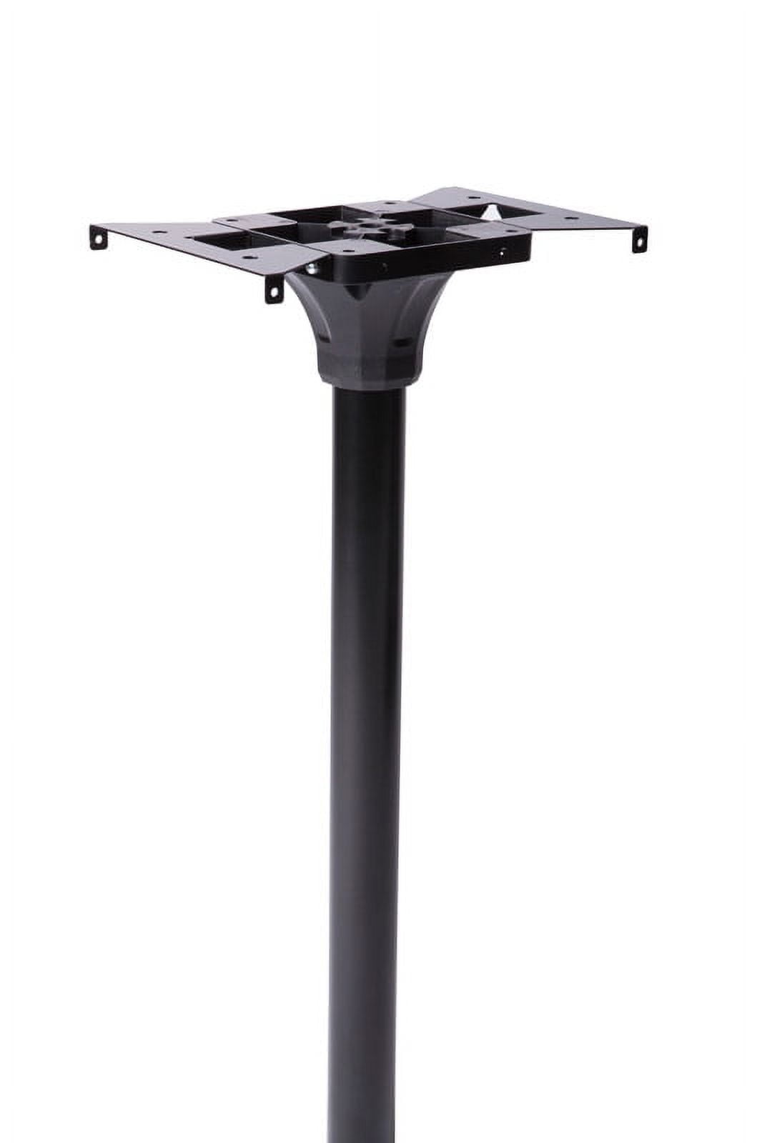 Architectural Mailboxes Black Powder Coated Steel In-Ground Mailbox Post