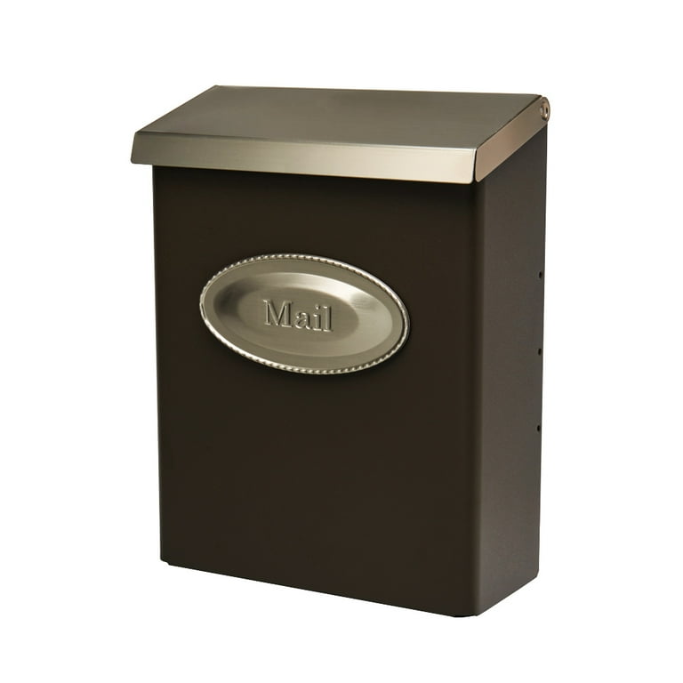 Designer Medium, Vertical, Wall Mount, Locking Mailbox, Venetian Bronze Designer Medium, Vertical, Wall Mount, Locking Mailbox, Venetian Bronze