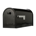 thumbnail image 1 of Architectural Mailboxes Edwards Galvanized Steel, Large, Post-Mount Mailbox in Black, 1 of 10