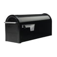 thumbnail image 1 of Architectural Mailboxes Franklin Galvanized Steel, Medium, Post-Mount Mailbox in Black, 1 of 12
