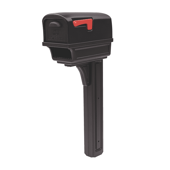 Architectural Mailboxes Gentry Mailbox with Post, Black, Large
