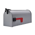 thumbnail image 1 of Architectural Mailboxes Grayson Galvanized Steel, Medium, Post-Mount Mailbox in Grey, 1 of 12