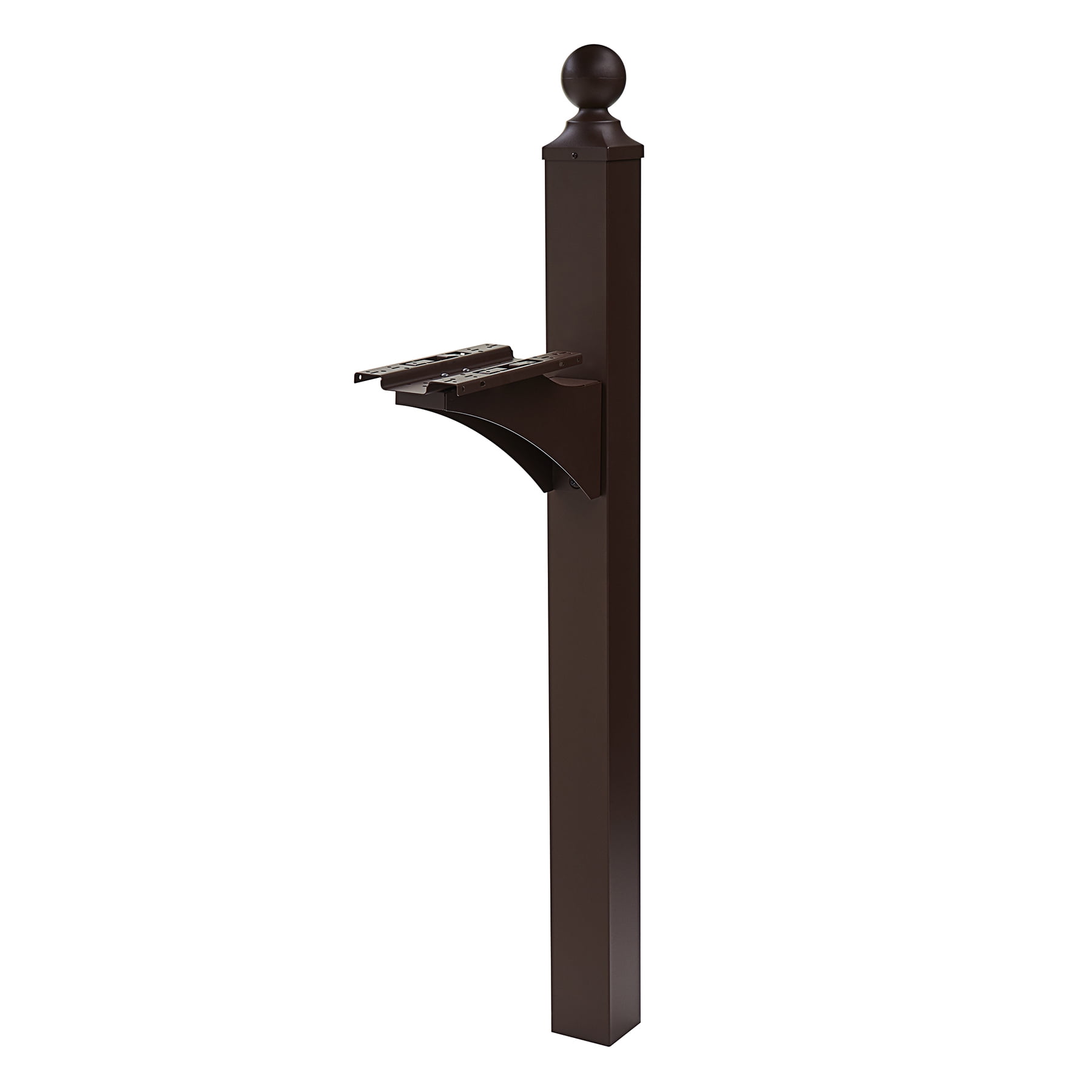 Landover Bronze Aluminum Mailbox Post with Finial