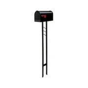 Architectural Mailboxes Mailbox-To-Go All-in-One, Medium, Steel Mailbox & Post Combo, Black, MC11KITBAM
