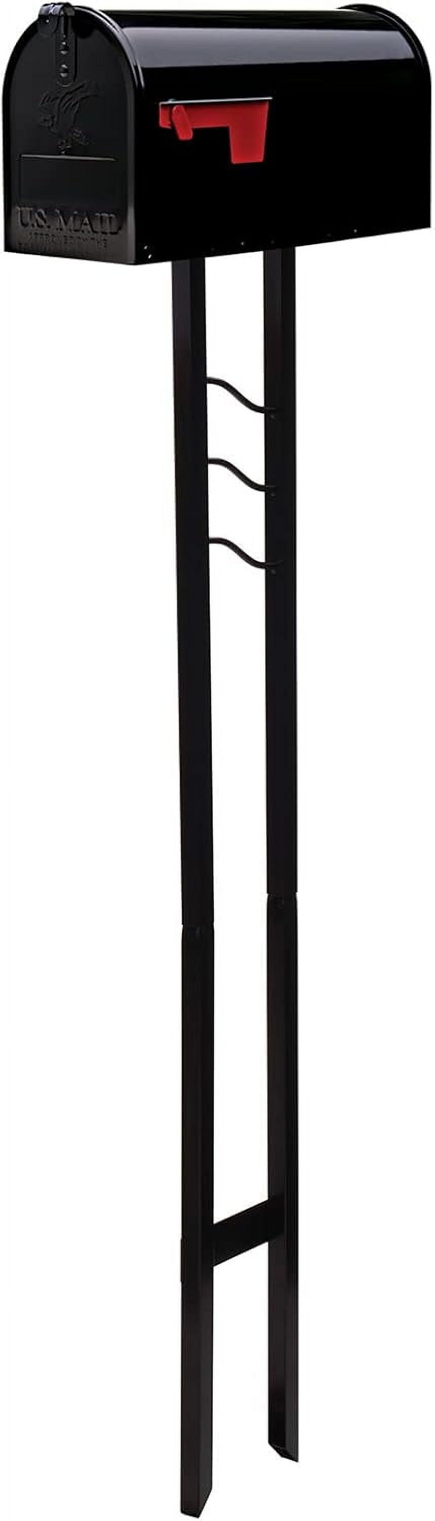 Architectural Mailboxes Mailbox to Go Galvanized Steel Mailbox and Post ...