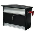 thumbnail image 1 of Architectural Mailboxes Mailsafe Locking, Plastic, Medium, Wall-Mount Mailbox in Black, 1 of 7
