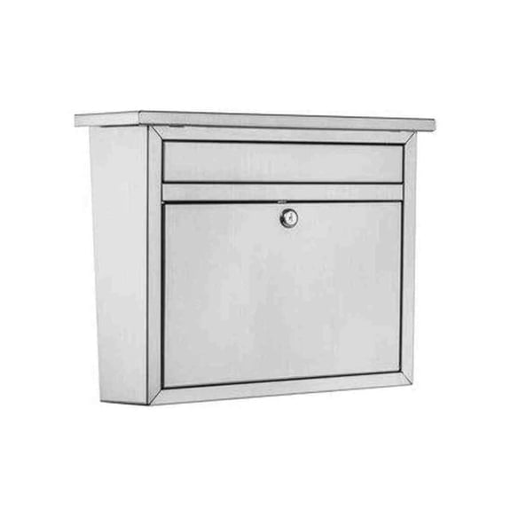 Architectural Mailboxes Maya Classic Stainless Steel Wall Mount Silver Mailbox