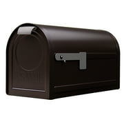 Architectural Mailboxes Stanley Galvanized Steel, Extra Large, Post-Mount Mailbox in Black