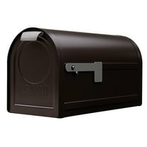 Architectural Mailboxes Northpointe Galvanized Steel, Large, Post-Mount Mailbox in Venetian Bronze