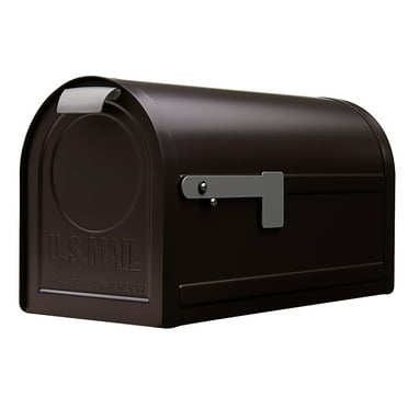 Architectural Mailboxes Northpointe Galvanized Steel, Large, Post-Mount Mailbox in Venetian Bronze