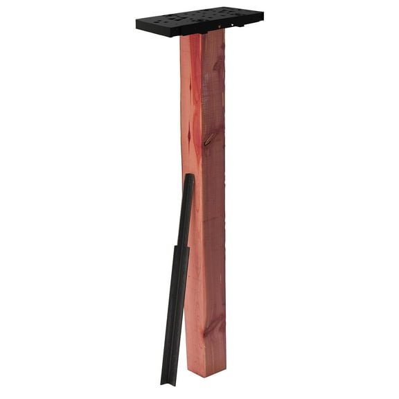 Architectural Mailboxes Parkwood No Dig, Drive-In Wooden Mailbox Post in Aromatic Cedar