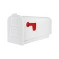 thumbnail image 1 of Architectural Mailboxes Parsons Plastic, Medium, Post-Mount Mailbox in White, 1 of 6