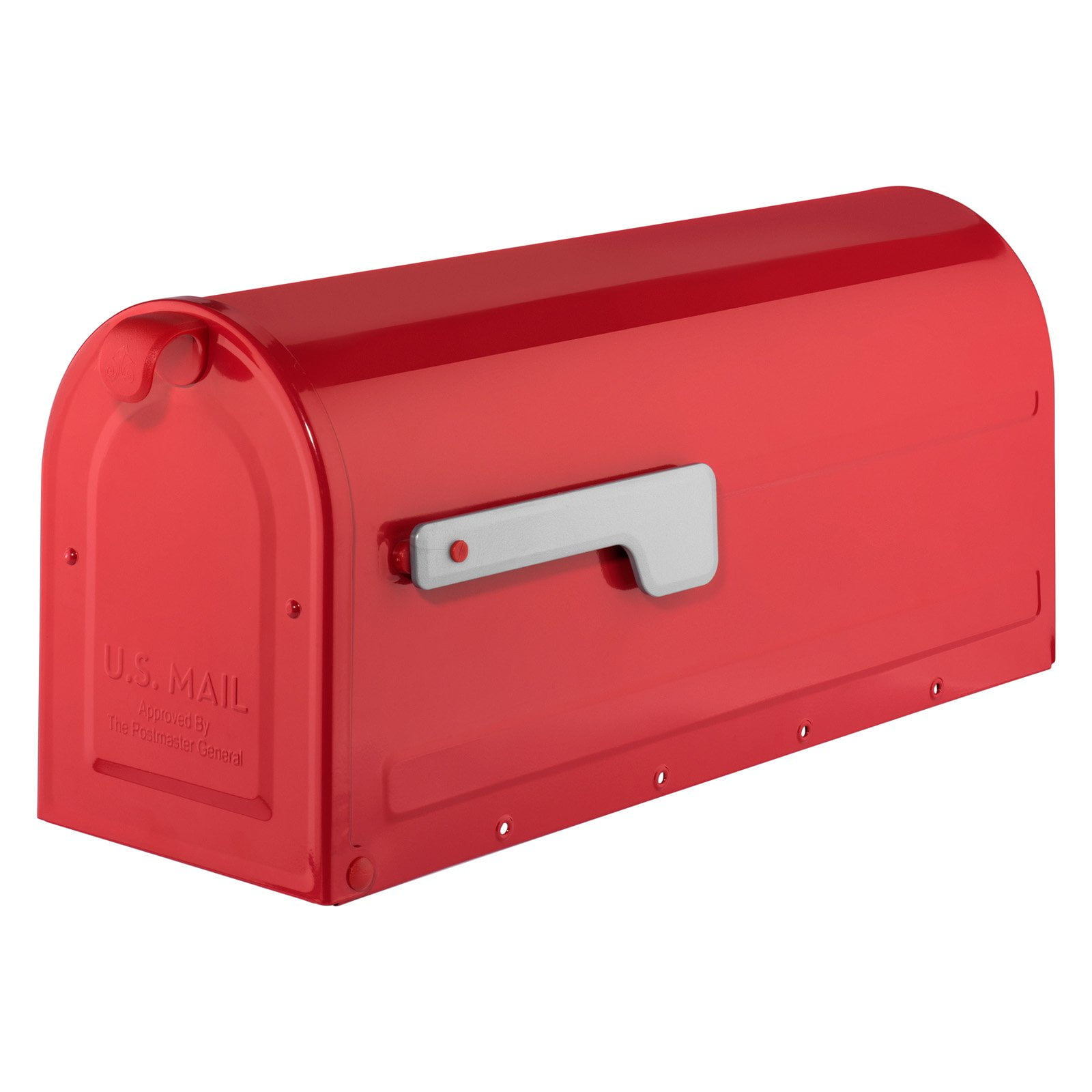 Architectural Mailboxes Red MB1 Post Mount Mailbox, Medium Size, with