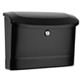 thumbnail image 1 of Architectural Mailboxes Princeton™ Locking, Wall-Mounted Mailbox for Outside, Metal Galvanized Steel Medium Mail box with Lock and Key Drop Box, Black, 1 of 6