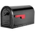thumbnail image 1 of Architectural Mailboxes Roxbury™ Heavy duty Steel Metal Post Mounted Mail Box for outside, Black, Large Curbside Mailbox with Magnetic Latch, 1 of 5
