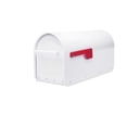 thumbnail image 1 of Architectural Mailboxes Sequoia™ Heavy duty Steel Metal Post Mounted Mail Box for outside, White Large Curbside Mailbox with Magnetic Latch, 1 of 10