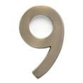 thumbnail image 1 of Architectural Mailboxes 3585AB-9 Solid Cast Brass 5 in. Antique Brass Floating House Number 9, 1 of 2