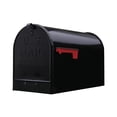 thumbnail image 1 of Architectural Mailboxes Stanley Galvanized Steel, Extra Large, Post-Mount Mailbox in Black, 1 of 13