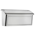 thumbnail image 1 of Architectural Mailboxes Venice™ , Wall-Mounted Mailbox for Outside, Metal Stainless Steel Small Mail box with Lock and Key Drop Box, 1 of 8