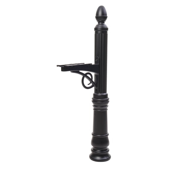 Architectural Mailboxes Victorian 4x4 Slip Over Plastic, Mailbox Post in Black