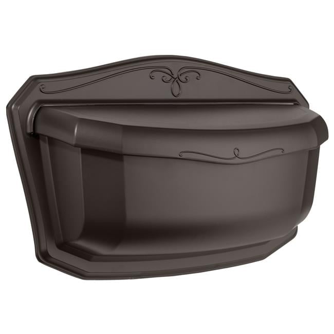 Architectural Mailboxes  Villa Wall Mount Mailbox - Rubbed Bronze - Small