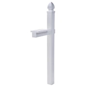 Architectural Mailboxes Whitley 4x4 Slip Over Plastic, Mailbox Post in White