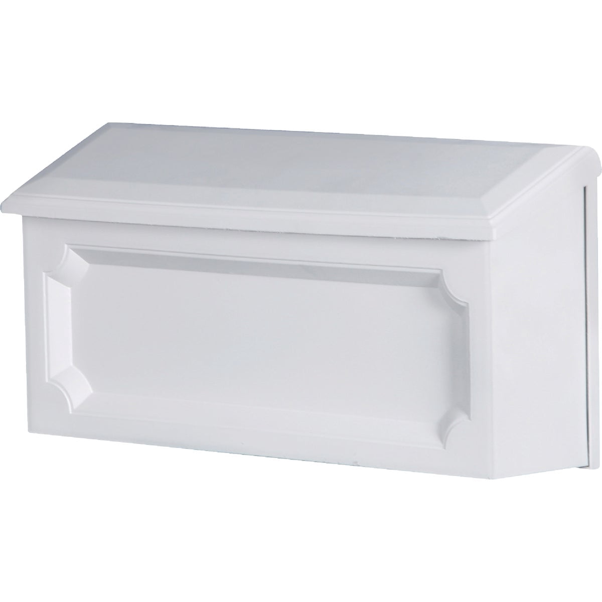 Architectural Mailboxes Windsor Small, Plastic, Wall Mount Mailbox, White, WMH00WAM