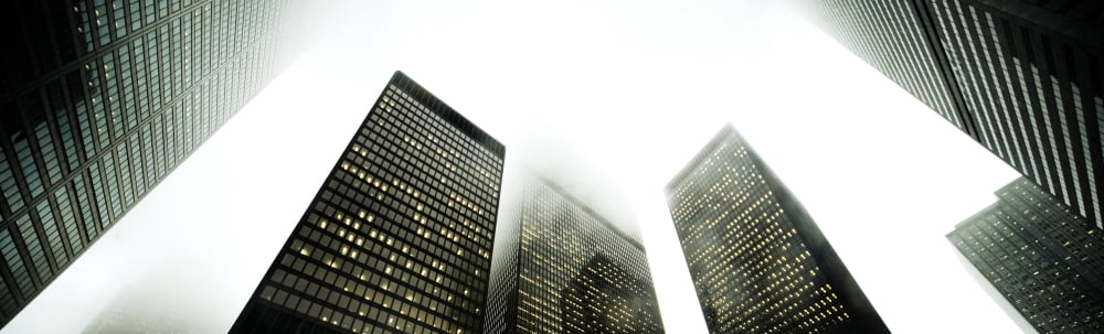 Architectural Photographs Of Business District In Toronto Ontario Canvas Art - David Wile Design Pics (26 x 7)
