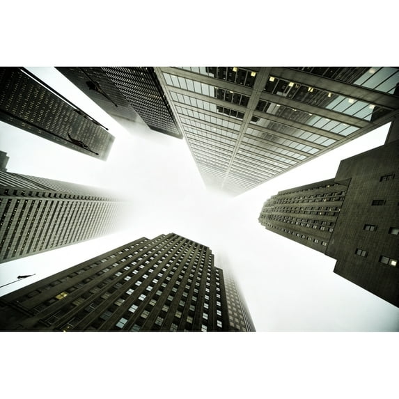 Architectural Photographs Of Business District In Toronto, Ontario Poster Print (36 x 24)