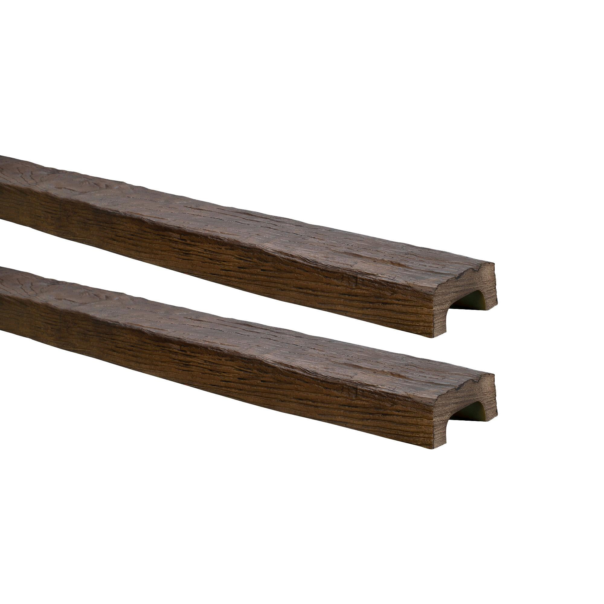 Medium Oak Finish Faux Wood Ceiling Beam Set