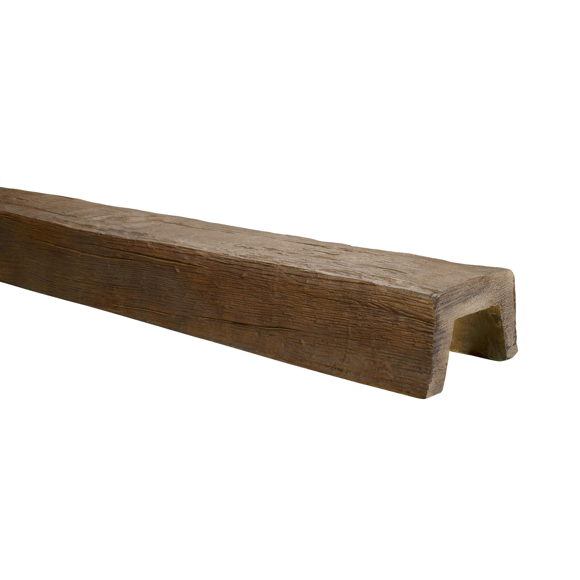 Medium Oak Finish Faux Wood Beam 156" Long