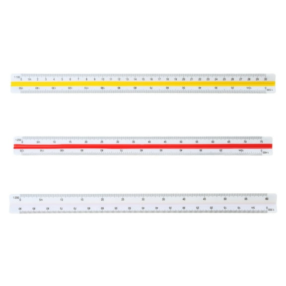 Triangular Scale Ruler Architectural Ruler Architect Scale Drafting Ruler for Draftsmen Engineer Constructions