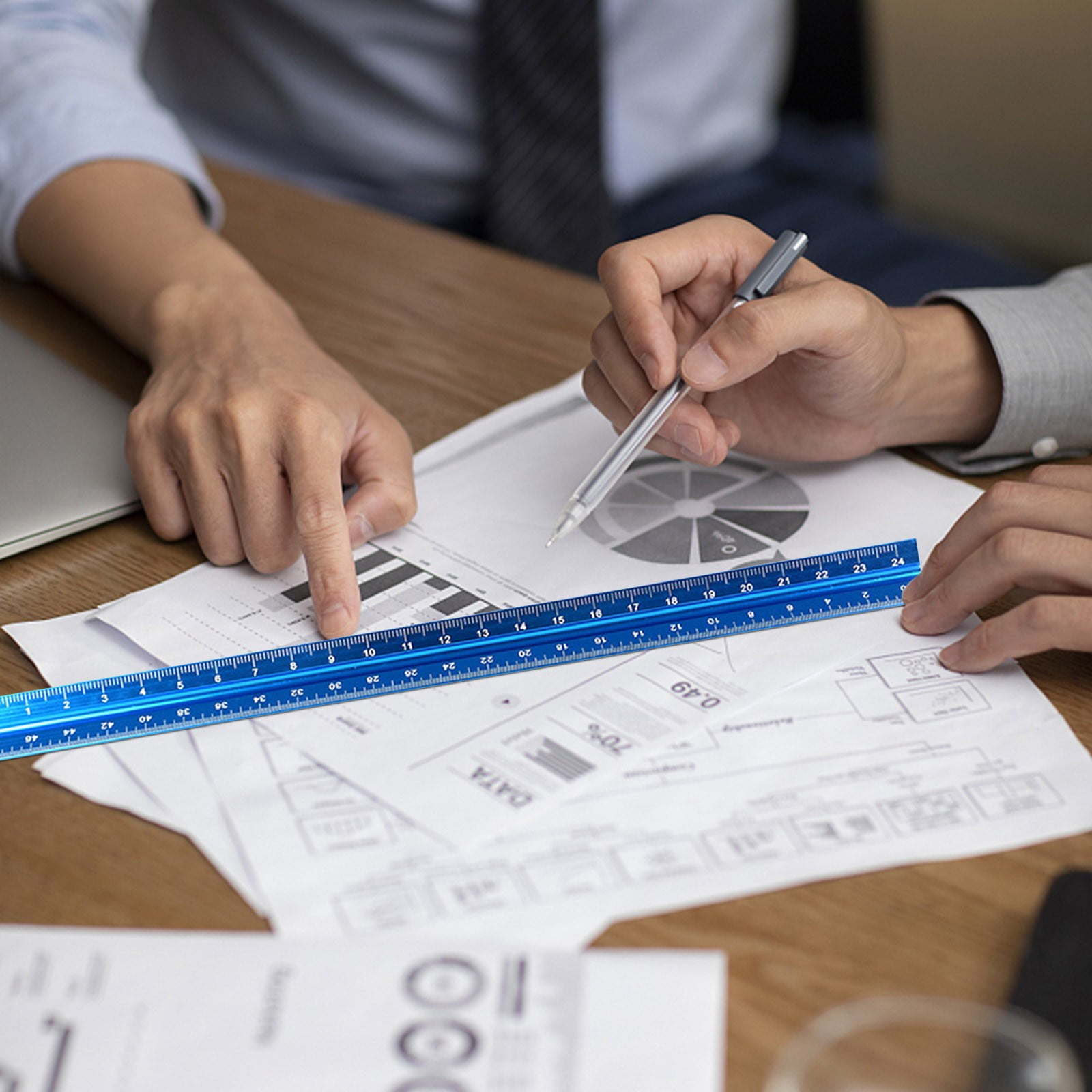 Engineering Scale Ruler Technical Drawing 12 Inch Aluminum Architect ...