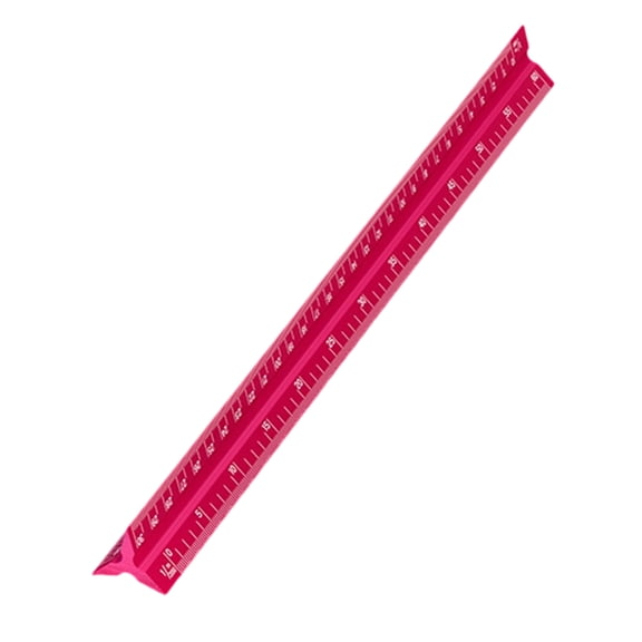 Architectural Scale Ruler Multi Color Aluminum Alloy Drafting Scale Tool With 320mm Length For Architects And Artists